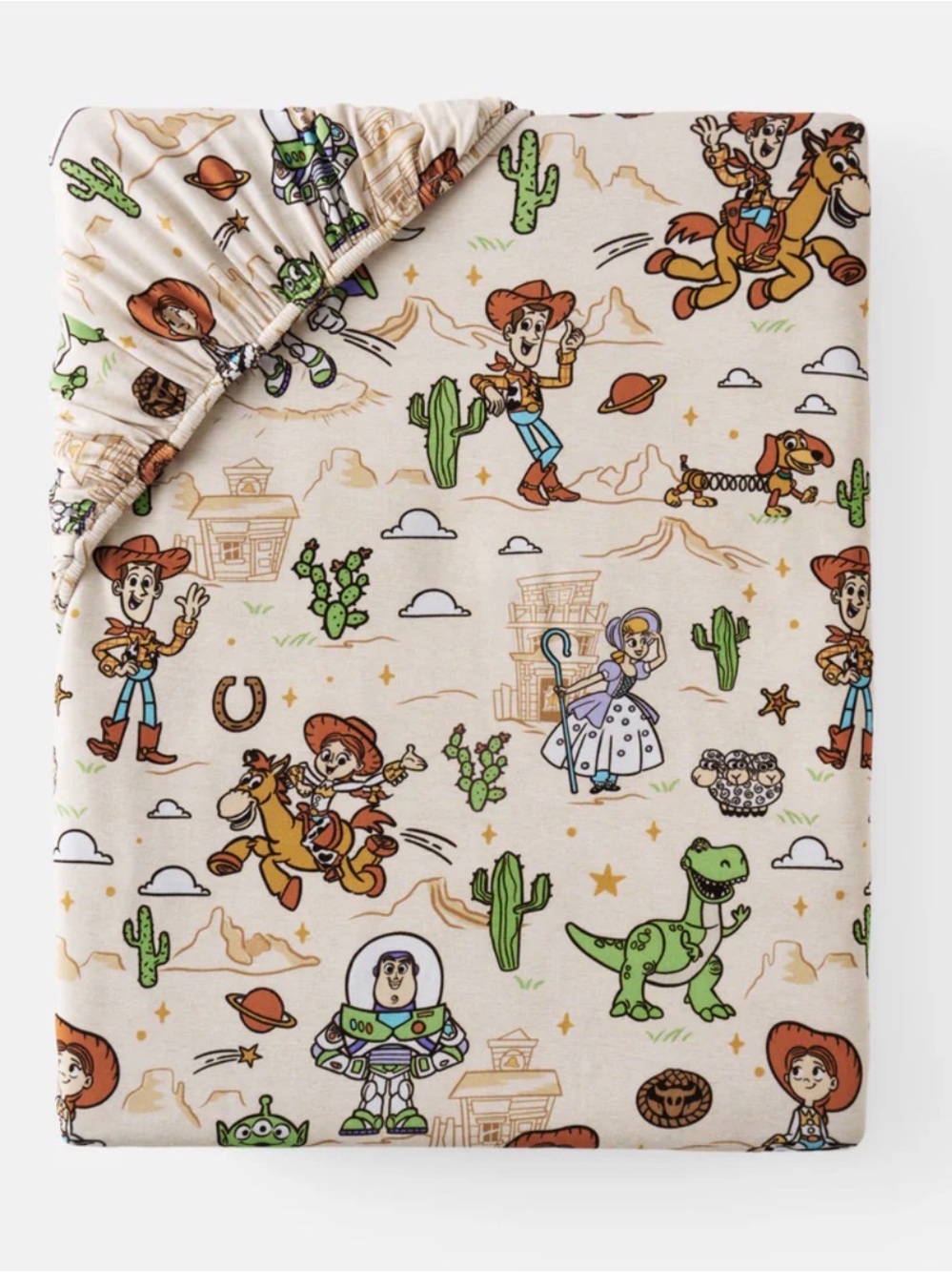 🤠NEW! Little Sleepies Toy Story Woodys Wild West Twin Sheet Set